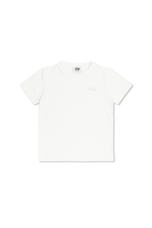 早い者勝ち！GUCCI kids Tシャツ 10year Children's cotton T-shirt with Gucci logo in white cotton